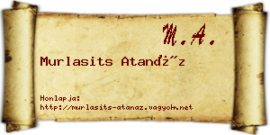 Murlasits Atanáz névjegykártya